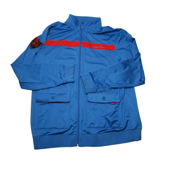 Under Armour Men's Size - XL Loose Blue Coldgear Performance Zip Up Sweater - Picture 1 of 6